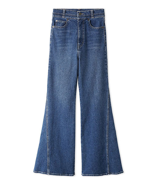 Sustainableストレッチフレアデニムパンツ|SNIDEL スナイデル Sustainableストレッチフレアデニムパンツ|SNIDEL スナイデル