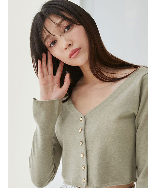 SNIDEL◆カーディガン(厚手)/one/アクリル/GRY/SWNT251024 SNIDEL(スナイデル) / カーディガン(厚手)/one/アクリル/グレー