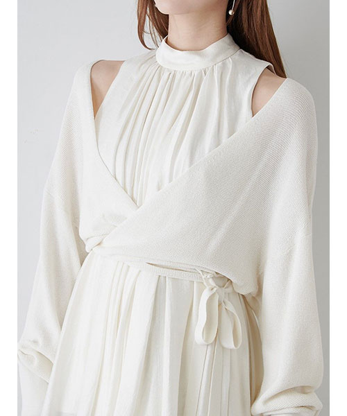 SNIDEL - snidel カシュクールカーデセットブラウス 完売の通販