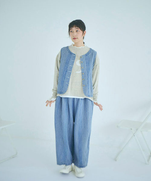 マルチストライプジャガード パンツ｜a Ma Facon Hemming shop