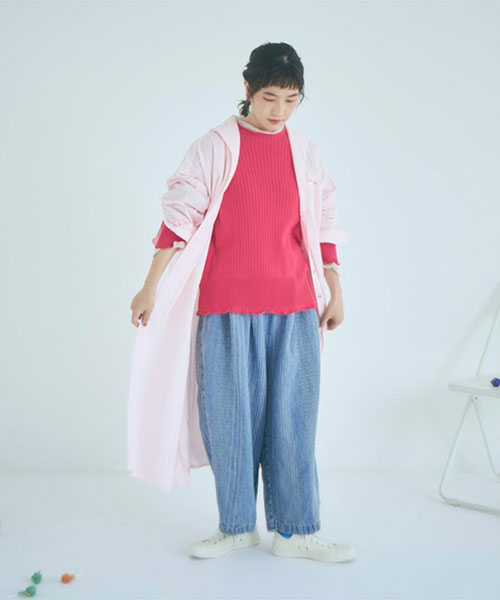 マルチストライプジャガード パンツ｜a Ma Facon Hemming shop