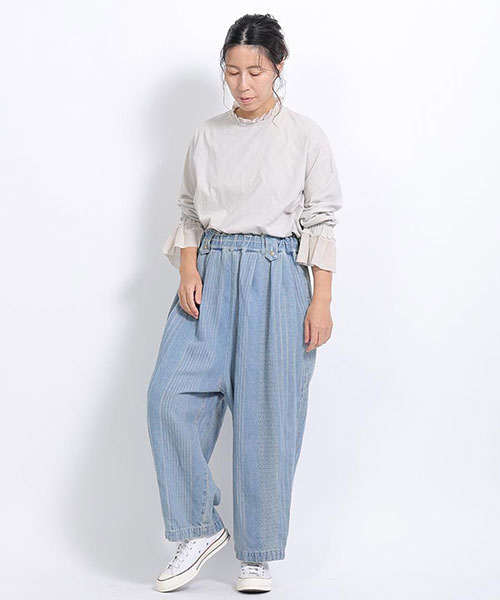 マルチストライプジャガード パンツ｜a Ma Facon Hemming shop