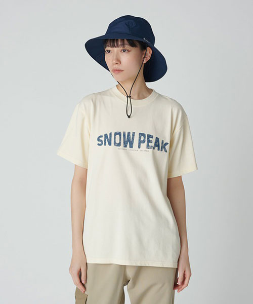 Recycled Cotton Dyed T-Shirt SP|Snow Peak アパレル Recycled Cotton Dyed T-Shirt SP|Snow Peak アパレル