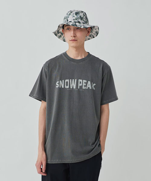 Recycled Cotton Dyed T-Shirt SP|Snow Peak アパレル Recycled Cotton Dyed T-Shirt SP|Snow Peak アパレル