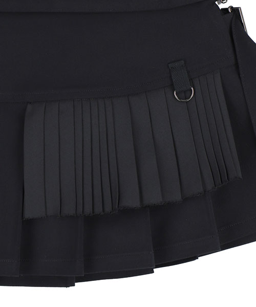 pleats rolled mini skirt|KIDILL KYOTO キディル キョウト pleats rolled mini skirt|KIDILL KYOTO キディル キョウト