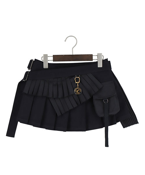 pleats rolled mini skirt|KIDILL KYOTO キディル キョウト pleats rolled mini skirt|KIDILL KYOTO キディル キョウト
