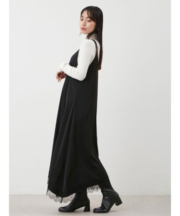 back ribbon サテンキャミドレス　ナチュラル 38 back ribbon サテンキャミドレス ナチュラル 38