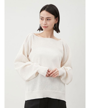 新品タグ付き 春先にも♡ Mila Owen ミラオーウェン モヘヤニット セール】【ウォッシャブル】メッシュライクニット（ニット