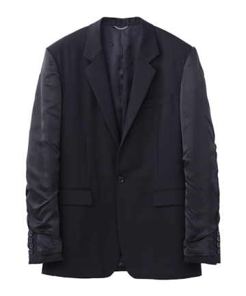 DOESKIN INSIDEOUT SLEEVE SINGLE BREASTED JACKET｜JOHN