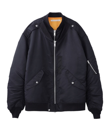 NYLON TWILL DOUBLE FRONT BOMBER JACKET｜JOHN LAWRENCE