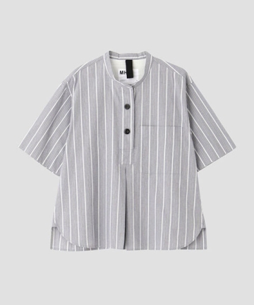 END ON END STRIPE COTTON SHIRT｜MHL. エムエイチエル