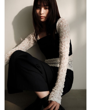 2wayスクエアネックレーストップス｜FRAY I.D フレイ・アイディー