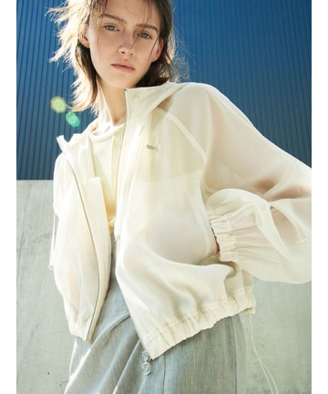 FRAY I.D 【PUMA】シアーオーガンジーショートブルゾンM PUMA】シアーオーガンジーショートブルゾン|FRAY I.D フレイ