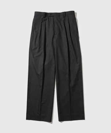 ULTRA FINE TROPICAL WOOL TWO-TUCK SLACKS｜ADAM ET ROPE