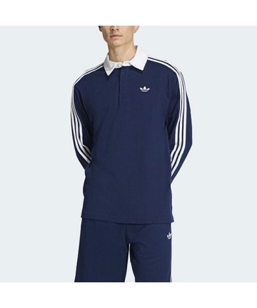 スリーストライプス ラグビー 長袖ポロシャツ｜adidas Originals