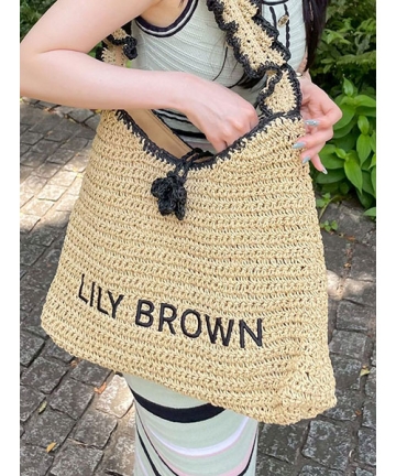 LILY BROWN×MARY QUANT】ペーパーラウンドフリルバッグ｜LILY
