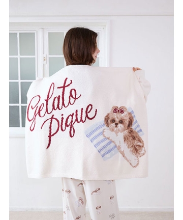 gelato pique トイプードルジャガードブランケット トイプードルジャガードブランケット（ブランケット）｜gelato