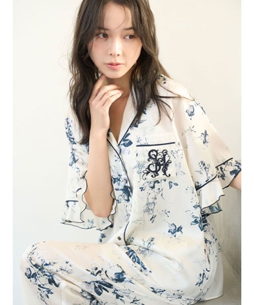 Luxshine】【接触冷感】プリント開襟シャツ｜SNIDEL HOME
