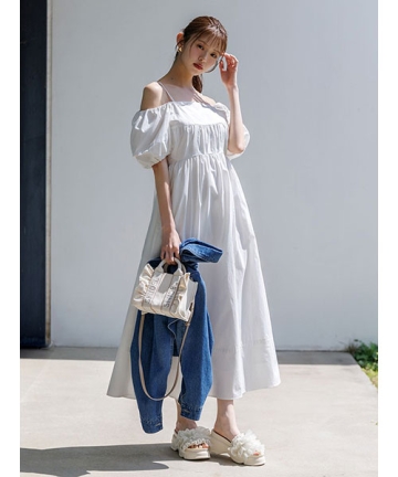 ♥スナイデルパフスリワンピース♥新品タグ付き SNIDEL ワンピース パフスリワンピース : ZOZOTOWN Yahoo!店