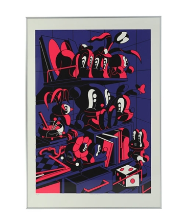 conix コニックス　2019京都藤井大丸個展 スプレー版画　サイン入り conix コニックス 2019京都藤井大丸個展 スプレー版画 サイン