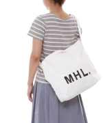 バッグ MHL. HEAVY COTTON CANVAS MHL - 2WAY HEAVY COTTON CANVAS BAG (Black)