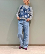 【未使用】Muller&Bros 綿麻 ヘリンボーン デニム ワークベスト M Muller＆Bros Overall [denim] - Fresh Service NECESSARY or