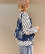 パッチワークデニム ベスト｜a Ma Facon Hemming shop ア