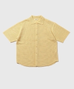 COTTON MESH KNIT HALF SLEEVED SHIRT｜ADAM ET ROPE' HOMME