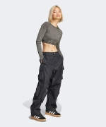 ☆【ADIDAS】☆リブジップアップ クロップトップ クロップド☆ ☆関税込☆adidas☆リブジップアップ クロップトップ クロップド