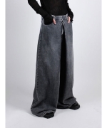 johnlawrencesullivan ワイドデニム Washed denim super wide pants