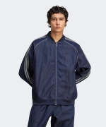 アディダス★美品★希少サイズ★完売入手困難★デニム調SST★インディゴ adidas ADICOLOR LOOSE SUPERSTAR DENIM STONE インディゴデニム
