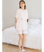 【新品】ジェラートピケ　接触冷感レーヨンロゴTシャツ　あざらし柄ショートパンツ セール】【接触冷感】あざらし柄ショートパンツ（ルームウェア
