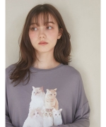 新品 LiSA ブランド ロンT キャット 猫 キャットロングスリーブTシャツ LiSA ROY