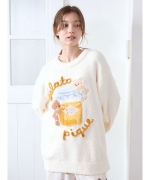 ベビモコはちみつベアジャガードプルオーバー｜gelato pique