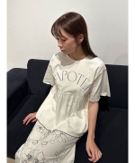 スナイデルホーム　ネイビー　tシャツ　ペプラム　パンツ　moispro スナイデルホーム ネイビー tシャツ ペプラム パンツ moispro