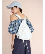 完売品☆snidel シャーリングリボンリュック ミント セール】シャーリングリボンリュック（バックパック/リュック