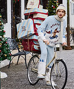 【HOLIDAY】【HOMME】スキーベアジャガードプルオーバー